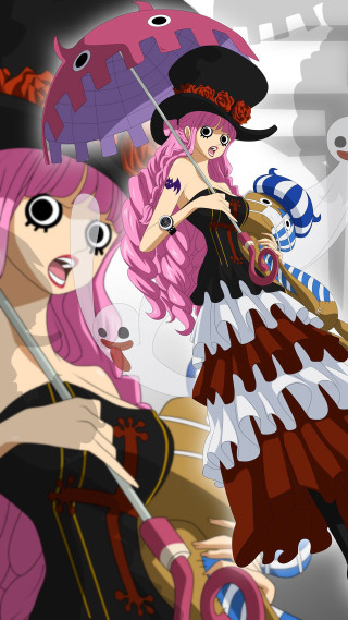Anime girls pink hair umbrellas - a cartoon style scene free wallpaper