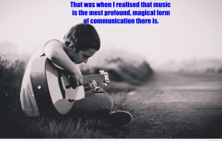 Young boy playing guitar quote - a young boy free wallpaper