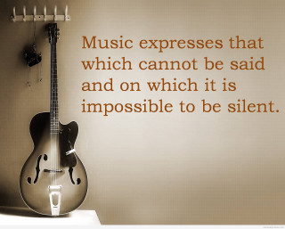 Guitar table quote music expresses - expressive free wallpaper
