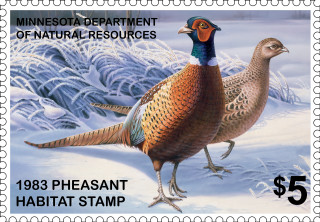 Stamp birds snowy landscape minnesota - two bird free wallpaper