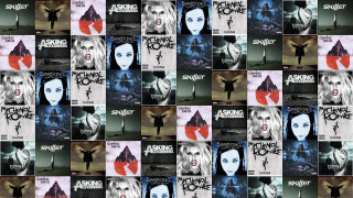 Vampire woman haircolors makeup collage - a collage of photos free wallpaper