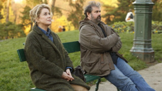 Man woman bench park impressionist - les automatiste free wallpaper for desktop