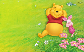 Winnie the pooh piglet field - a pig free wallpaper