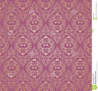 Pink gold wallpaper floral design - free retro wallpaper for tablet