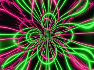 Neon flower black background pink - image of a flower free wallpaper