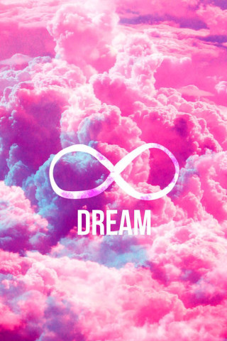 Clouds dream infinite sign image - conceptual art free wallpaper for mobile