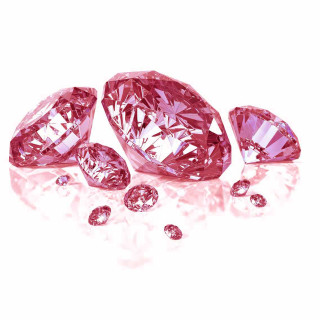 Pink diamonds white surface reflections - diamond free wallpaper for tablet