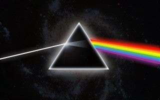 Dark side moon rainbow middle 2 - a dark side of the moon free wallpaper