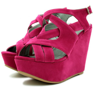 Pink shoes straps wedged heel - a pair free wallpaper for tablet