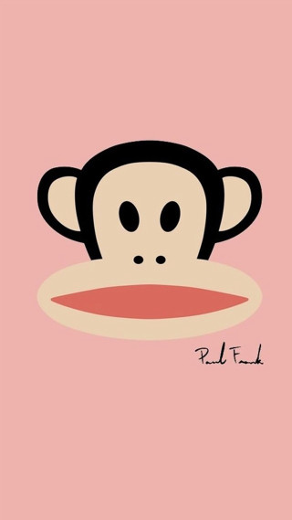 Monkey red nose pink background - a red nose free wallpaper