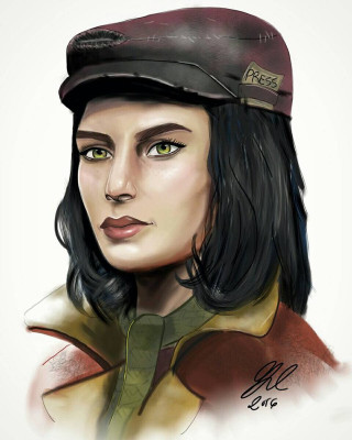 Woman hat green shirt red - eve ryder free wallpaper for mobile