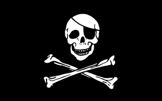 Skull crossbones black background white 4 - eiichiro oda free wallpaper for desktop
