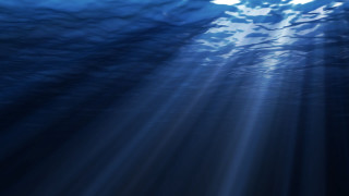 Blue ocean light boat water - the water and a boat free wallpaper