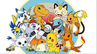 Pokemon circle cartoon group gathering - a circle together free wallpaper