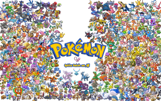 Pokemon group characters together image - mosaic free wallpaper for desktop