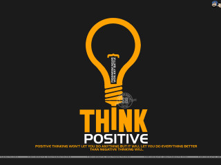 Light bulb think positive poster - cassius marcellus coolidge free wallpaper for desktop