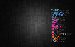 Think network eat exercise work - busy free wallpaper