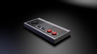Nintendo controller black surface red - beeple free wallpaper