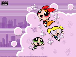 Cartoon character three faces bubbles - caroline lucy scott free wallpaper