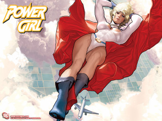Woman red cape flying sword - underground comix free wallpaper for desktop