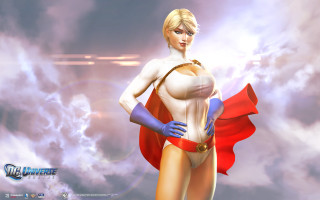 Woman white red costume red - a red cape free wallpaper for desktop
