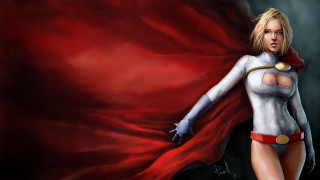 Woman white red costume red 2 - a red cape free wallpaper for desktop