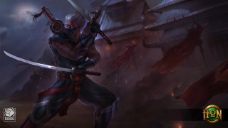 Man sword dark sky building - a few cloud free wallpaper for desktop