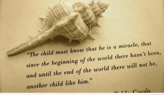 Sea shell quote book page - whimsical free wallpaper