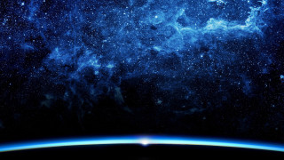 Earth space stars horizon bright - a view of the earth free wallpaper