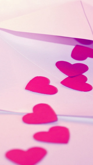 Hearts white surface pink background - a bunch of hearts free wallpaper