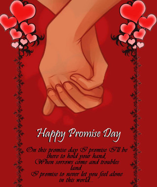 Romantic couple holding hands hearts - free valentines wallpaper for mobile