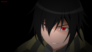 Man red eyes black coat - a black coat free wallpaper