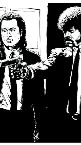 Black white drawing men holding - drawing free wallpaper