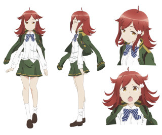 Girl uniform red hair green - a green jacket free wallpaper