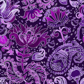 Purple paisley pattern background stock - generative art free wallpaper for tablet