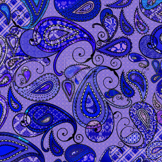 Purple blue paisley pattern checkered - psychedelic free wallpaper for tablet