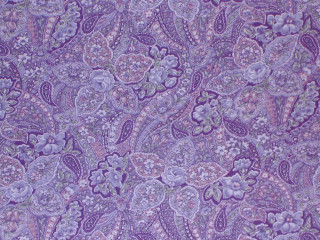 Purple paisley print fabric flower - a flower pattern free wallpaper