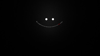 Black background smiley face drawn - a smiley face free wallpaper