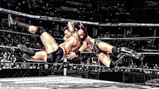 Wrestling men ring crowd watching - a crowd free wallpaper