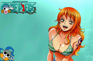 Cartoon girl pirate ship bikini - a manga drawing free wallpaper