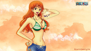 Cartoon girl bikini umbrella ball - eiichiro oda free wallpaper for desktop