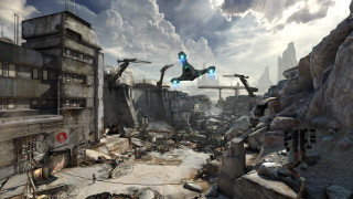 Sci fi matte painting city - matte painting concept art free wallpaper for desktop