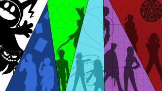 Colored people shadows demon series - the side of the image free wallpaper