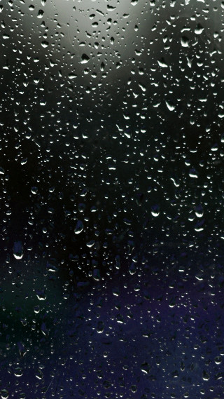 Rainy window streetlight night sky - free rain wallpaper for mobile