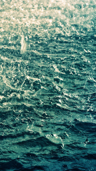 Surfboard rider waves water sky - tonalism free wallpaper for mobile