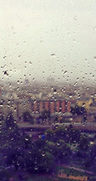Window rain drops city buildings 4 - free rain wallpaper for mobile