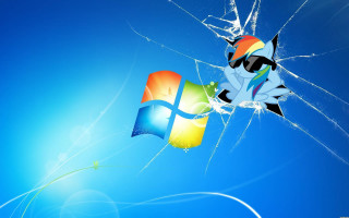 Broken window kite flying blue - the sky behind free wallpaper