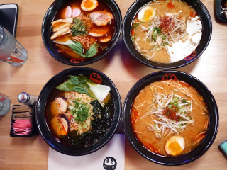 Four bowls food table napkin - baiōken eishun free wallpaper