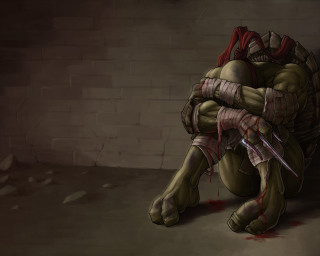 Person knife brick wall drawing - a drawing of a person free wallpaper