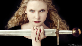Woman sword blood hands knife - blood free wallpaper